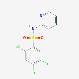 molecular formula C11H7Cl3N2O2S B5846515 2,4,5-trichloro-N-2-pyridinylbenzenesulfonamide 