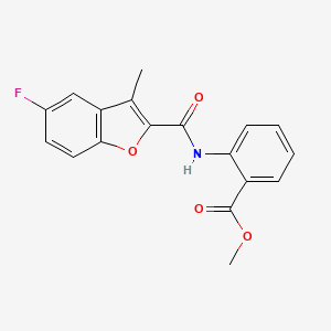 methyl 2-{[(5-fluoro-3-methyl-1-benzofuran-2-yl)carbonyl]amino}benzoate