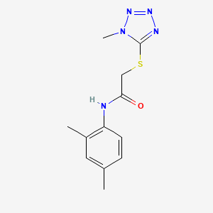 molecular formula C12H15N5OS B5846557 N~1~-(2,4-DIMETHYLPHENYL)-2-[(1-METHYL-1H-1,2,3,4-TETRAAZOL-5-YL)SULFANYL]ACETAMIDE 