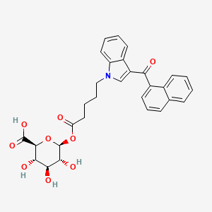 molecular formula C30H29NO9 B584657 JWH 018 Ácido N-pentanoico beta-D-Glucurónido CAS No. 1307803-54-8