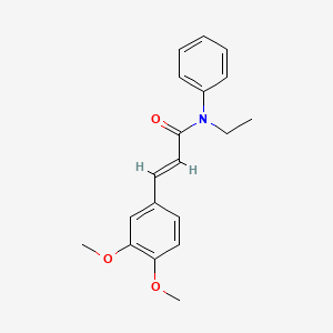 molecular formula C19H21NO3 B5846584 3-(3,4-dimethoxyphenyl)-N-ethyl-N-phenylacrylamide 