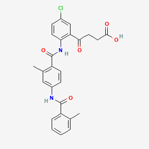 molecular formula C26H23ClN2O5 B584659 Tolvaptan Impurity 1 CAS No. 1346599-56-1