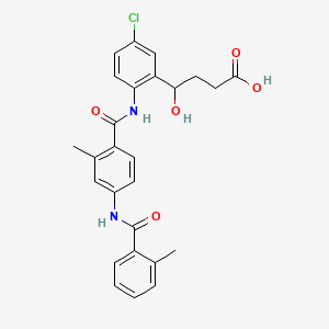 molecular formula C26H25ClN2O5 B584660 Tolvaptan Impurity 2 CAS No. 1346599-75-4