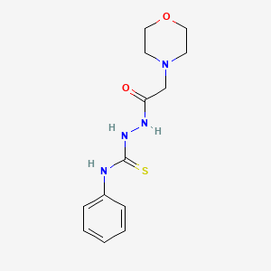 molecular formula C13H18N4O2S B5846609 2-(4-morpholinylacetyl)-N-phenylhydrazinecarbothioamide 