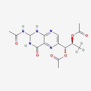 molecular formula C15H19N5O6 B584661 2,3-二氢-2-N-乙酰基-1',2'-二-O-乙酰基-生物蝶呤-d3 CAS No. 1346597-41-8