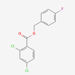 molecular formula C14H9Cl2FO2 B5846628 4-fluorobenzyl 2,4-dichlorobenzoate 