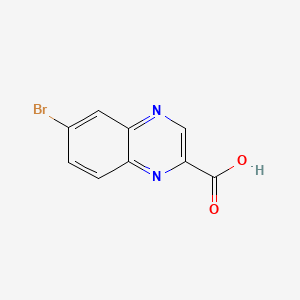 molecular formula C9H5BrN2O2 B584663 6-Bromoquinoxaline-2-carboxylic Acid CAS No. 103596-11-8