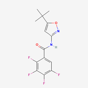 molecular formula C14H12F4N2O2 B5846644 N-(5-tert-butyl-3-isoxazolyl)-2,3,4,5-tetrafluorobenzamide 