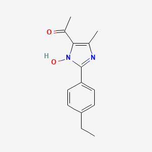 molecular formula C14H16N2O2 B5846670 1-[2-(4-ethylphenyl)-1-hydroxy-4-methyl-1H-imidazol-5-yl]ethanone 