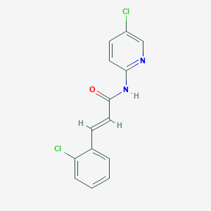 molecular formula C14H10Cl2N2O B5846692 3-(2-chlorophenyl)-N-(5-chloro-2-pyridinyl)acrylamide 