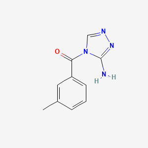 molecular formula C10H10N4O B5846752 4-(3-methylbenzoyl)-4H-1,2,4-triazol-3-amine 