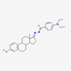 molecular formula C29H37N3O B5846755 4-(diethylamino)benzaldehyde [3-hydroxyestra-1,3,5(10)-trien-17-ylidene]hydrazone 