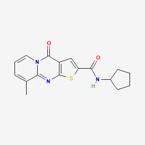N-cyclopentyl-9-methyl-4-oxo-4H-pyrido[1,2-a]thieno[2,3-d]pyrimidine-2-carboxamide