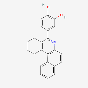 molecular formula C23H19NO2 B5846778 4-(1,2,3,4-tetrahydrobenzo[a]phenanthridin-5-yl)-1,2-benzenediol 