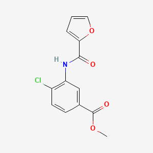 molecular formula C13H10ClNO4 B5846783 methyl 4-chloro-3-(2-furoylamino)benzoate 