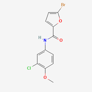 molecular formula C12H9BrClNO3 B5846786 5-bromo-N-(3-chloro-4-methoxyphenyl)-2-furamide 