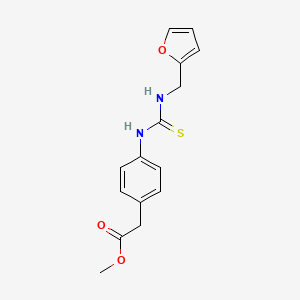 methyl [4-({[(2-furylmethyl)amino]carbonothioyl}amino)phenyl]acetate