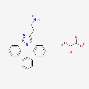 molecular formula C26H25N3O4 B584681 2-(1-三苯甲基-1H-咪唑-4-基)-乙胺草酸盐 CAS No. 1187929-12-9