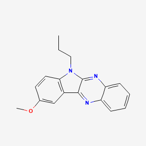 molecular formula C18H17N3O B5846819 9-methoxy-6-propyl-6H-indolo[2,3-b]quinoxaline 