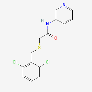 molecular formula C14H12Cl2N2OS B5846840 2-[(2,6-dichlorobenzyl)thio]-N-3-pyridinylacetamide 