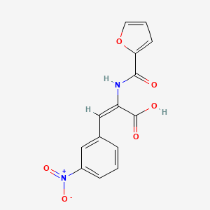 2-(2-furoylamino)-3-(3-nitrophenyl)acrylic acid