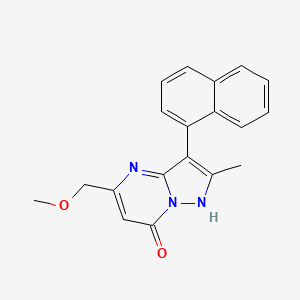 5-(methoxymethyl)-2-methyl-3-(1-naphthyl)pyrazolo[1,5-a]pyrimidin-7(4H)-one