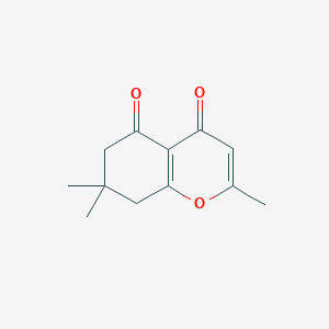 molecular formula C12H14O3 B5846914 2,7,7-trimethyl-7,8-dihydro-4H-chromene-4,5(6H)-dione 