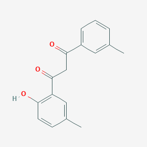molecular formula C17H16O3 B5846919 1-(2-hydroxy-5-methylphenyl)-3-(3-methylphenyl)-1,3-propanedione 