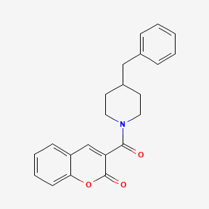3-[(4-benzyl-1-piperidinyl)carbonyl]-2H-chromen-2-one