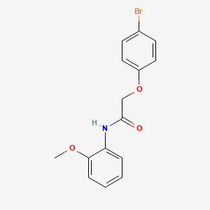 molecular formula C15H14BrNO3 B5846951 2-(4-bromophenoxy)-N-(2-methoxyphenyl)acetamide 