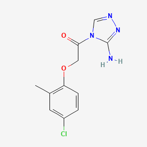 molecular formula C11H11ClN4O2 B5846957 4-[(4-chloro-2-methylphenoxy)acetyl]-4H-1,2,4-triazol-3-amine 