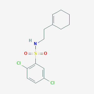 molecular formula C14H17Cl2NO2S B5846965 2,5-dichloro-N-[2-(1-cyclohexen-1-yl)ethyl]benzenesulfonamide 