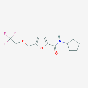 N-cyclopentyl-5-[(2,2,2-trifluoroethoxy)methyl]-2-furamide