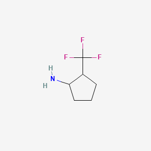 molecular formula C6H10F3N B584700 2-(Trifluoromethyl)cyclopentan-1-amine CAS No. 1260678-84-9