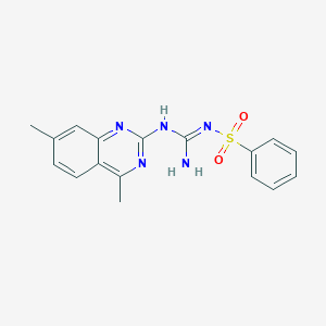 N-[[(4,7-dimethyl-2-quinazolinyl)amino](imino)methyl]benzenesulfonamide