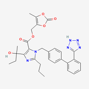 molecular formula C30H32N6O6 B584702 Ethyl Olmesartan Medoxomil CAS No. 1378863-74-1