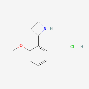 molecular formula C10H14ClNO B584703 2-(2-Methoxyphenyl)azetidine Hydrochloride CAS No. 1346601-30-6