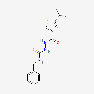 N-benzyl-2-[(5-isopropyl-3-thienyl)carbonyl]hydrazinecarbothioamide