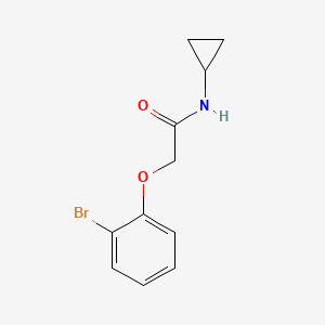 molecular formula C11H12BrNO2 B5847077 2-(2-bromophenoxy)-N-cyclopropylacetamide 