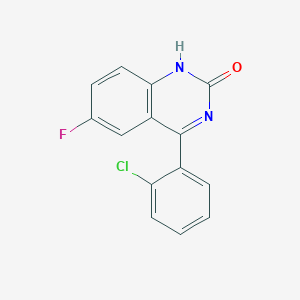 molecular formula C14H8ClFN2O B5847084 4-(2-chlorophenyl)-6-fluoro-2(1H)-quinazolinone 