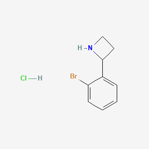 molecular formula C9H11BrClN B584709 2-(2-Bromophenyl)azetidine Hydrochloride CAS No. 1346602-68-3