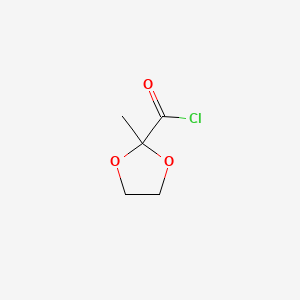 molecular formula C5H7ClO3 B584710 2-Methyl-1,3-dioxolane-2-carbonyl chloride CAS No. 159037-48-6