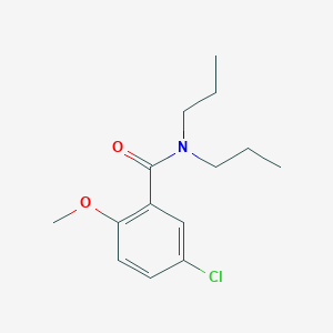 molecular formula C14H20ClNO2 B5847103 5-chloro-2-methoxy-N,N-dipropylbenzamide 