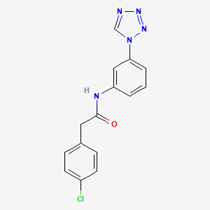 2-(4-chlorophenyl)-N-[3-(1H-tetrazol-1-yl)phenyl]acetamide