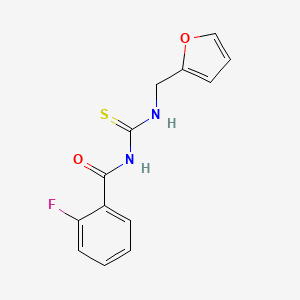 2-fluoro-N-{[(2-furylmethyl)amino]carbonothioyl}benzamide