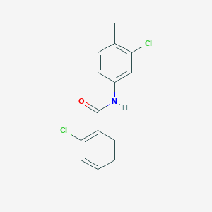 molecular formula C15H13Cl2NO B5847122 2-chloro-N-(3-chloro-4-methylphenyl)-4-methylbenzamide 