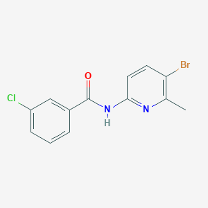 N-(5-bromo-6-methyl-2-pyridinyl)-3-chlorobenzamide