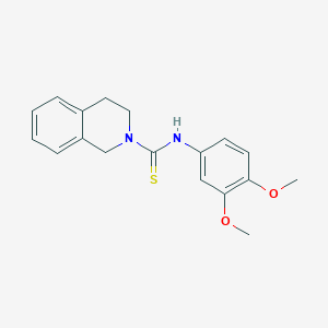 molecular formula C18H20N2O2S B5847126 N-(3,4-dimethoxyphenyl)-3,4-dihydro-2(1H)-isoquinolinecarbothioamide 