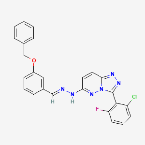 3-(benzyloxy)benzaldehyde [3-(2-chloro-6-fluorophenyl)[1,2,4]triazolo[4,3-b]pyridazin-6-yl]hydrazone
