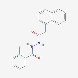 molecular formula C20H18N2O2 B5847140 2-methyl-N'-(1-naphthylacetyl)benzohydrazide 